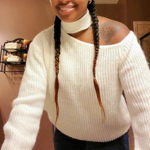 Off shoulder sweater